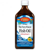 Рыбий жир норвежский со вкусом лимона, Fish Oil, Carlson Labs, 500 мл, 30331
  