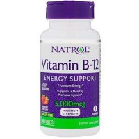 Vitamin B-12, Vitamin B-12, Solaray, 5000 mcg, 30 Sublingual Lozenges, 30049
 