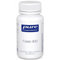 Folate, Folate, Pure Encapsulations, 400 mg, 90 Capsules, 30370
 