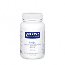 DHEA, DHEA, Pure Encapsulations, 25 mg, 60 Capsules, 30376
 