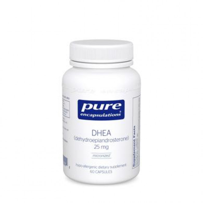 ДГЭА, DHEA, Pure Encapsulations, 25 мг, 60 капсул, 30376
  