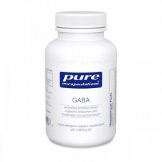 ГАМК, GABA, Pure Encapsulations, 120 капсул, 30379
  