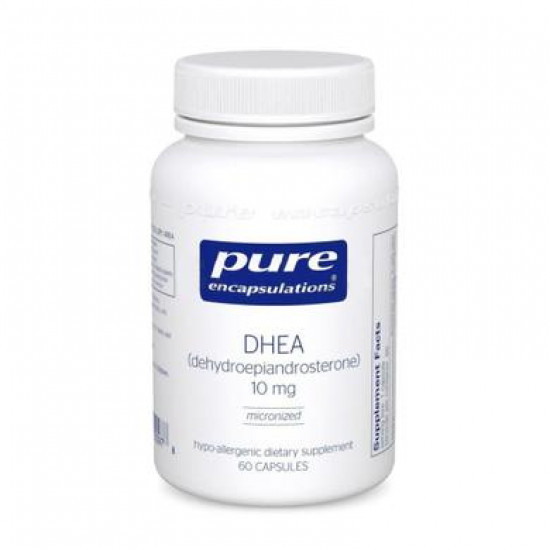 ДГЭА, DHEA, Pure Encapsulations, 10 мг, 60 капсул, 30383
  