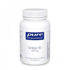 Гинкго Билоба, Ginkgo Biloba, Pure Encapsulations, 160 мг, 120 капсул, 30387
  