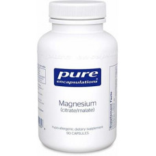 Магний (цитрат/малат), Magnesium (citrate/malate), Pure Encapsulations, 90 капсул, 30402
  