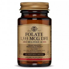 Folate, Folic Acid, Solgar, 800 mcg, 100 Capsules, 31278
 