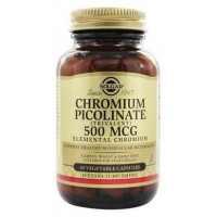 Chromium Picolinate, Chromium Picolinate, Solgar, 500 mcg, 60 Capsules, 31282
 