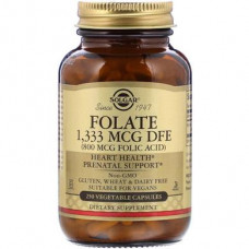 Folic Acid, Folic Acid, Solgar, 800 mcg, 250 Capsules, 31287
 