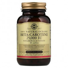 Beta Carotene Oceanic, Beta-Carotene, Solgar, 25,000 IU, 180 Capsules, 31288
 