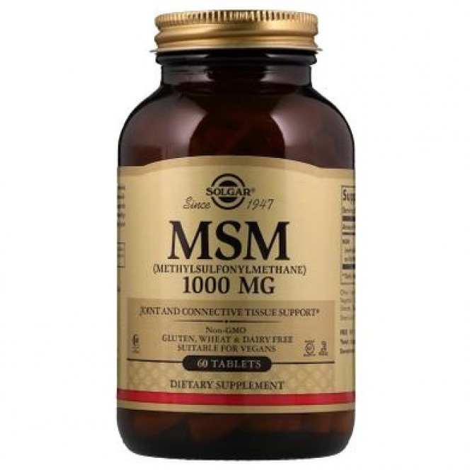 Methylsulfonylmethane, MSM, Solgar, 1000 mg, 60 tablets 392, 31292 .. Discounts, promotions, 100% original products. Worldwide shipping, free shipping, world, health, cosmetics, fitness