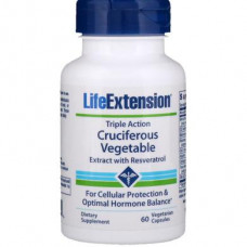 Resveratrol, Cruciferous Vegetable, Life Extension, 60 Capsules, 31390
 