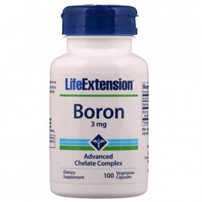 Бор, Boron, Life Extension, 3 мг, 100 капсул, 31399
  