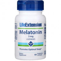 Melatonin, Melatonin, Life Extension, 3 mg, 60 Lozenges, 31402
 