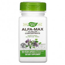 Alfalfa Max, Alfa-Max, Natures Way, 10X concentrate, 100 capsules, 31405
 