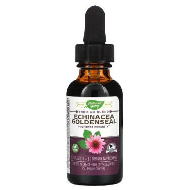 Echinacea Goldenseal, Nature's Way, alcohol free, 99.9%, 30 ml 313, 31413 .. Discounts, promotions, 100% original products. Worldwide shipping, free shipping, world, health, cosmetics, fitness