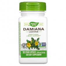 Damiana, Damiana, Natures Way Leaves, 400 mg, 100 Capsules, 31416
 