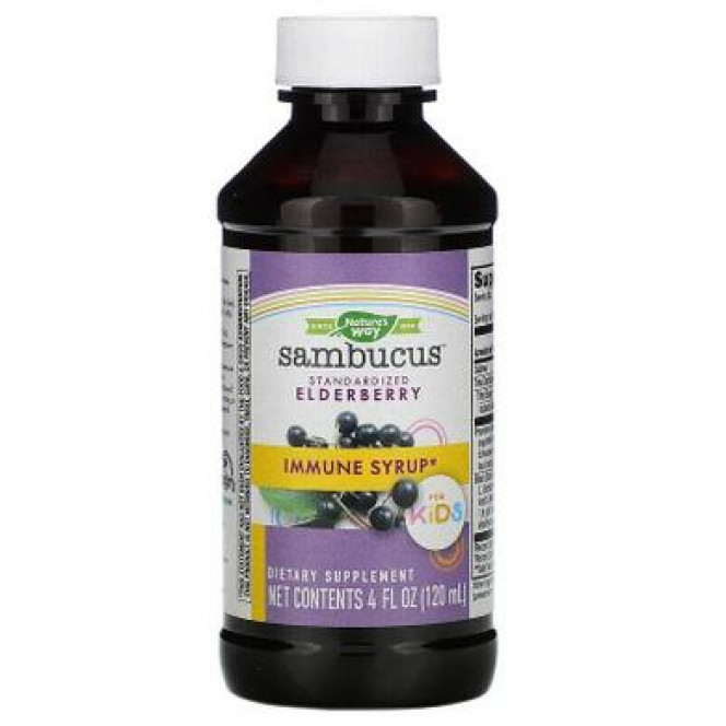 Черная бузина для детей, Sambucus for Kids, Nature's Way,120 мл, 31417
  