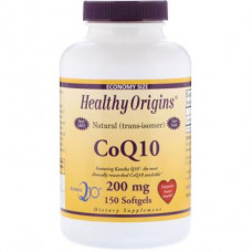 Coenzyme Q10, Healthy Origins, Kaneka Q10 (CoQ10), 200 mg, 150 Capsules, 31428
 