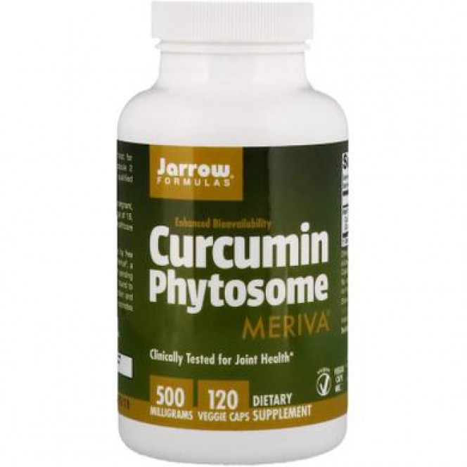 Фитосомы куркумина, Curcumin Phytosome, Jarrow Formulas, 500 мг, 120 капсул, 31434
  