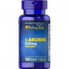 L-Arginine, L-Arginine, Puritans Pride, 500 mg, 100 Capsules, 31455
 