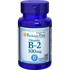 Рибофлавин, Vitamin B2, Solgar, 100 мг, 100 капсул, 02888
  