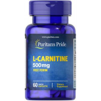 Л-карнитин, L-Carnitine, Puritans Pride, 500 мг, 60 капсул, 31479
  