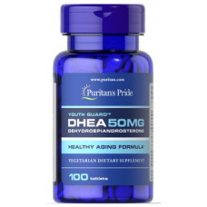 ДГЭА, Дегидроэпиандростерон, DHEA, Puritans Pride, 50 мг, 100 таблеток, 31503
  