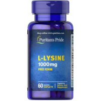 Л-лизин, L-Lysine, Puritans Pride, 1000 мг, 60 капсул, 31510
  