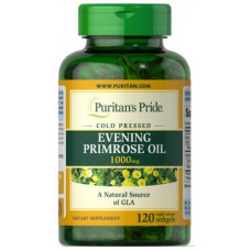 Масло вечерней примулы с гамма-линолевой кислотой, Evening Primrose Oil, Puritans Pride, 1000 мг, 120 гелевых капсул, 31514
  