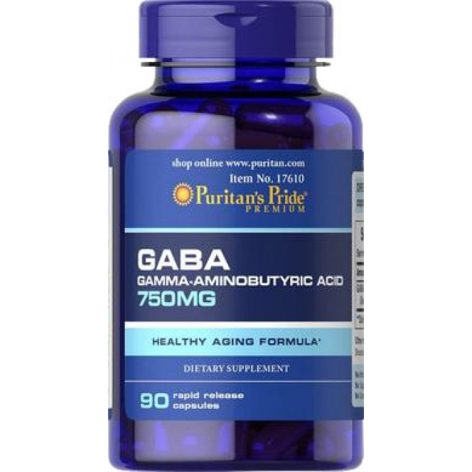 GABA (gamma-aminobutyric acid), GABA, Puritan's Pride, 750 mg, 90 capsules 285, 31532 .. Discounts, promotions, 100% original products. Worldwide shipping, free shipping, world, health, cosmetics, fitness