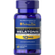 Мелатонин, Melatonin, Puritans Pride, 10 мг, 60 капсул, 31537
  