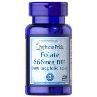 Folic Acid, Folic Acid, Puritans Pride, 400 mcg, 250 Tablets, 31567
 