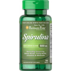 Спирулина, Spirulina, Puritans Pride, 500 мг, 200 таблеток, 31493
  