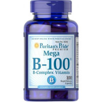 B vitamins, complex, Vitamin B-100, Puritans Pride, 100 capsules, 31578
 