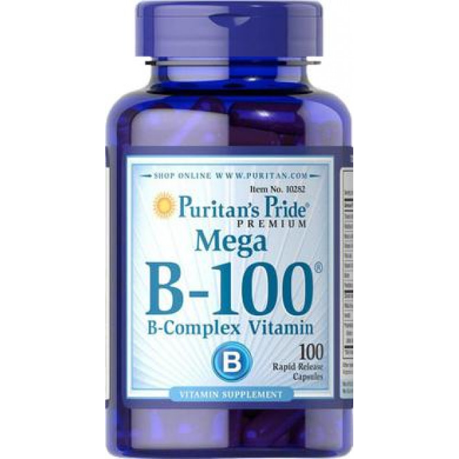 B vitamins, complex, Vitamin B-100, Puritan's Pride, 100 capsules 501, 31578 .. Discounts, promotions, 100% original products. Worldwide delivery, free shipping, peace, health, cosmetics, fitness