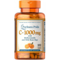 Vitamin C with Bioflavonoids, Vitamin C, Puritans Pride, Rosehip, 500 mg, 100 Capsules, 31573
 