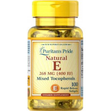 Vitamin E, Vitamin E, Puritans Pride, 400 IU, 100 Softgels, 31480
 