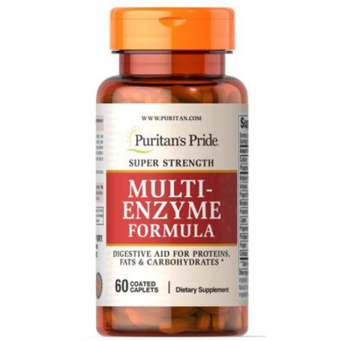 Puritan's Pride, Super Strength Multi Enzyme, 60 Capsules, 31602
 