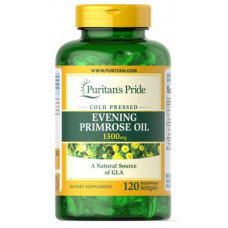 Масло вечерней примулы с ГЛК, Evening Primrose Oil, Puritans Pride, 1300 мг, 120 гелевых капсул, 31617
  