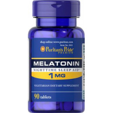 Мелатонин, Melatonin, Puritans Pride, 1 мг, 90 таблеток, 31622
  