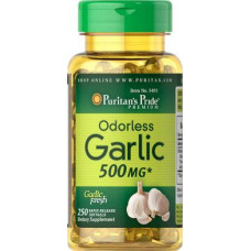 Чеснок, Odorless Garlic, Puritans Pride, без запаха, 500 мг, 100 капсул, 31636
  