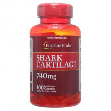 Shark Cartilage, Puritans Pride, 740 mg, 100 Capsules, 31651
 