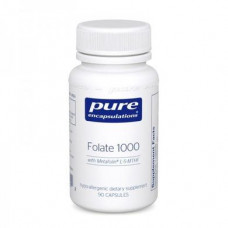 Folate, Folate, Pure Encapsulations, 1000 mg, 90 Capsules, 31678
 