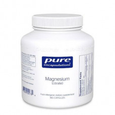 Магний (цитрат), Magnesium (citrate), Pure Encapsulations, 180 капсул, 31706
  