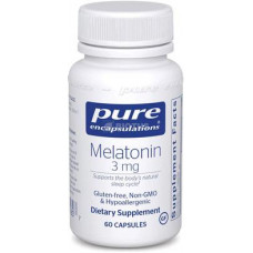 Melatonin, Melatonin, Pure Encapsulations, 3 mg, 60 Capsules, 31710
 