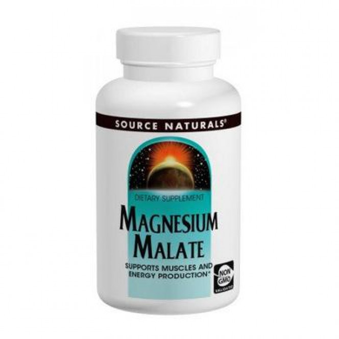 Магний + яблочная кислота 625 мг, Source Naturals, 100 капсул, 31877
  