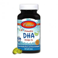 DHA (Docosahexaenoic Acid) Orange Flavor, Carlson Labs, 60 Softgels, 31923
 