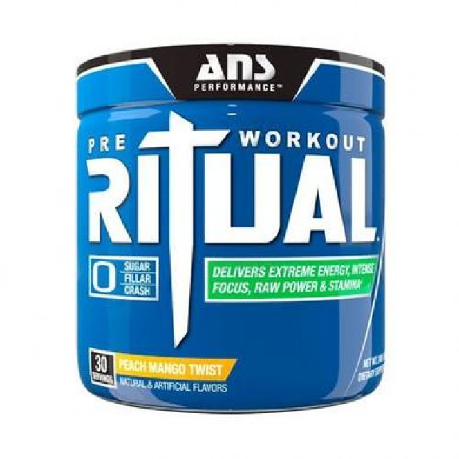 Pre-workout complex Ritual Pre-Workout peach-mango, ANS Performance, twist 270 g 770, 32029 .. Discounts, promotions, 100% original products. Delivery worldwide, free shipping, peace, health, cosmetics, fitness