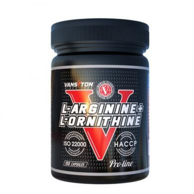 Amino acid Arginine + Ornithine, Vansiton, 150 capsules 300, 32044 .. Discounts, promotions, 100% original products. Delivery worldwide, free shipping, peace, health, cosmetics, fitness