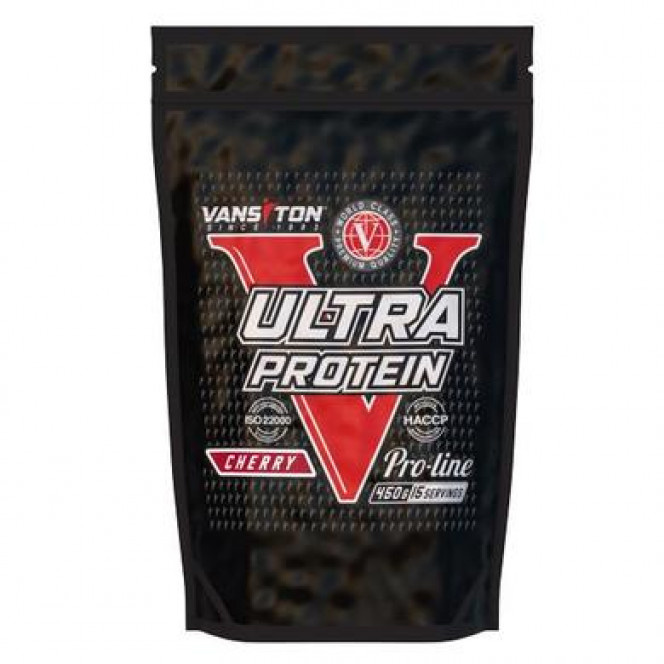 Protein ULTRA, Vansiton, cherry 450 g 260, 32103 .. Discounts, promotions, 100% original products. Worldwide delivery, free shipping, peace, health, cosmetics, fitness